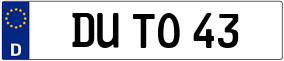 Truck License Plate